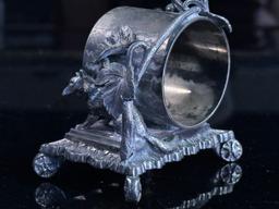 Figural Victorian Silver Plate Napkin Ring