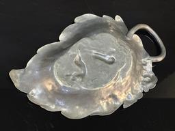 Silver Plate Cherub Calling Card Tray