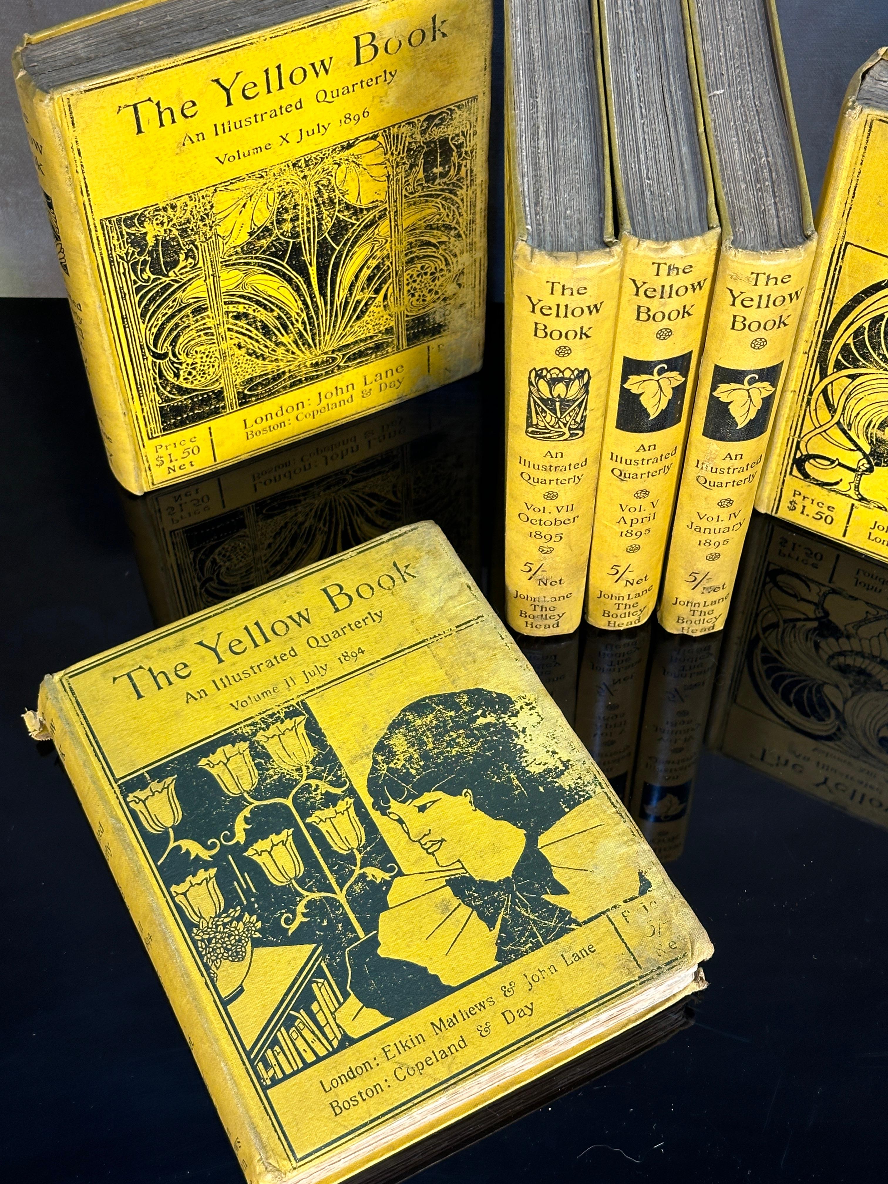 Art Nouveau Classic "The Yellow Book" An Illustrated Quarterly Set of 6