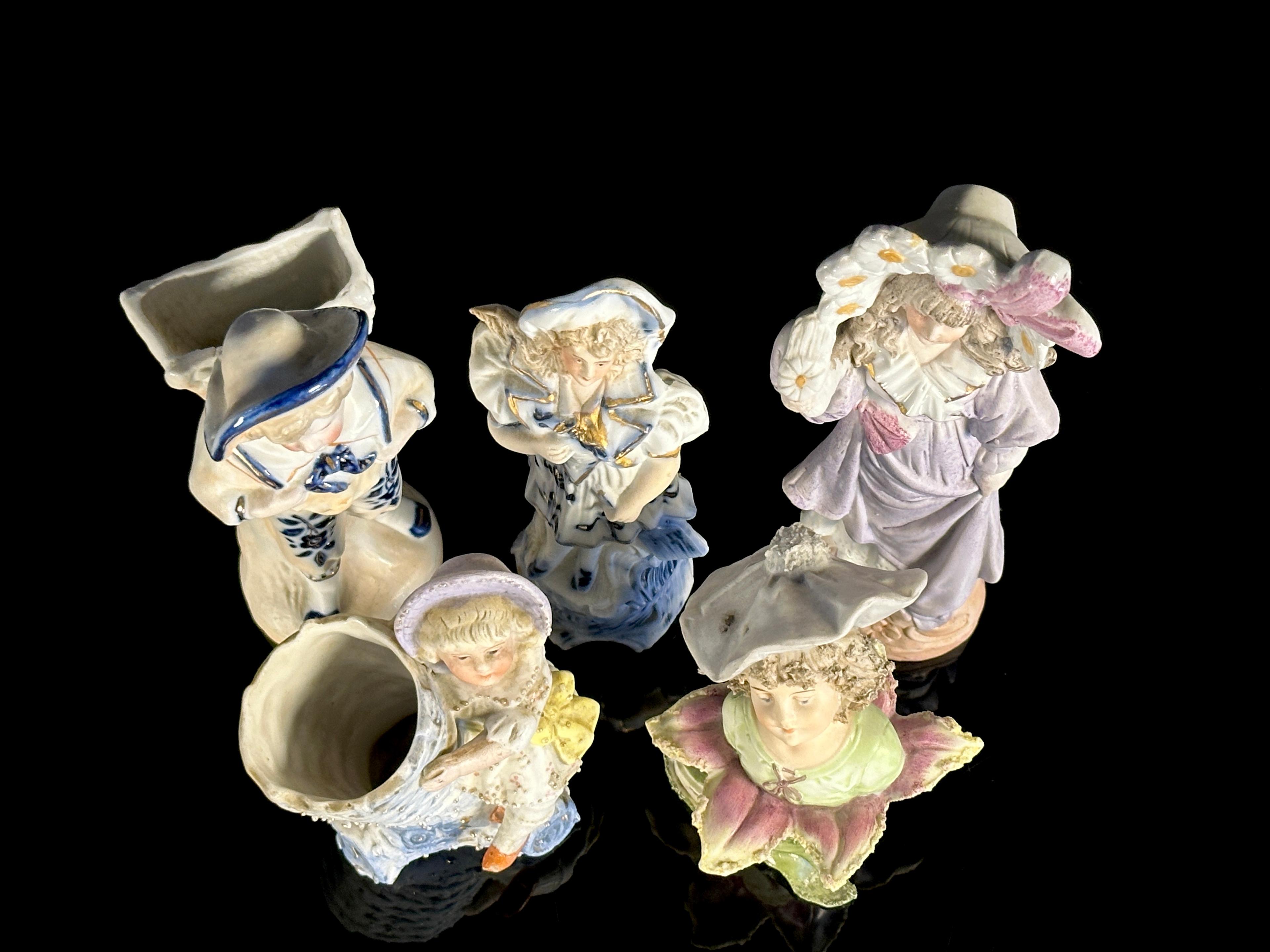 Five German Girl Figures