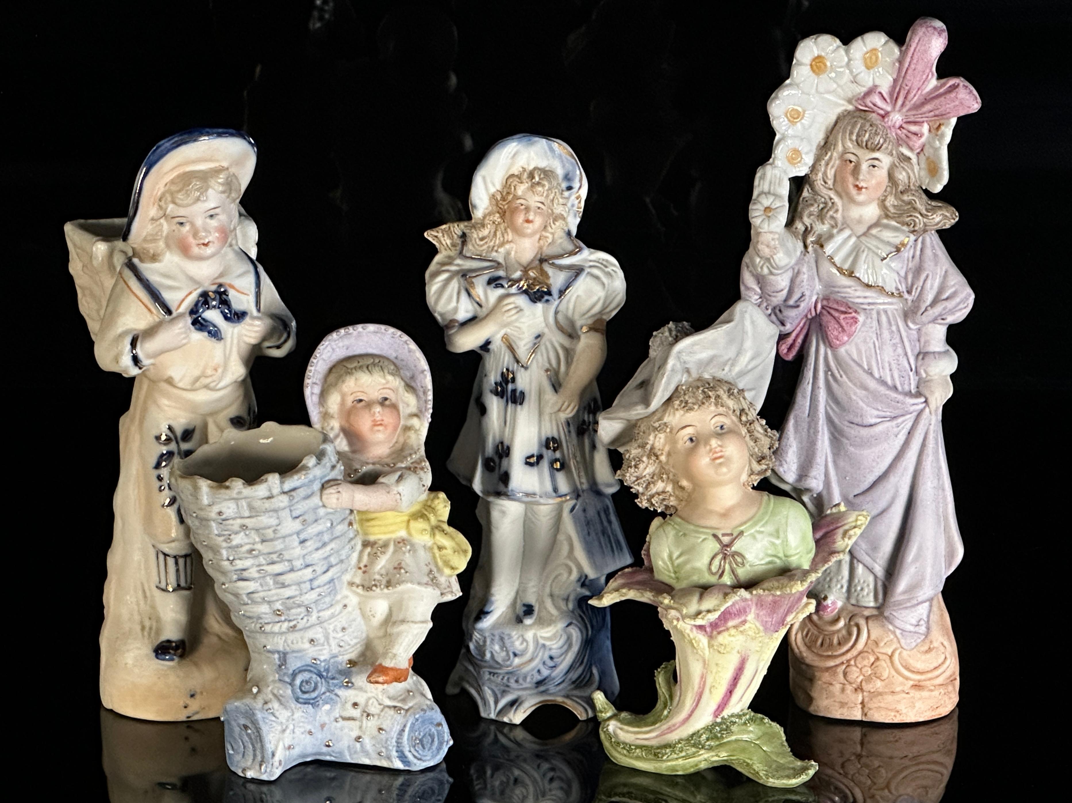 Five German Girl Figures