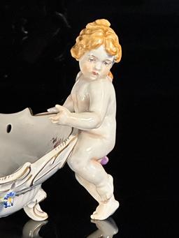 German Cherub Figural Bowl