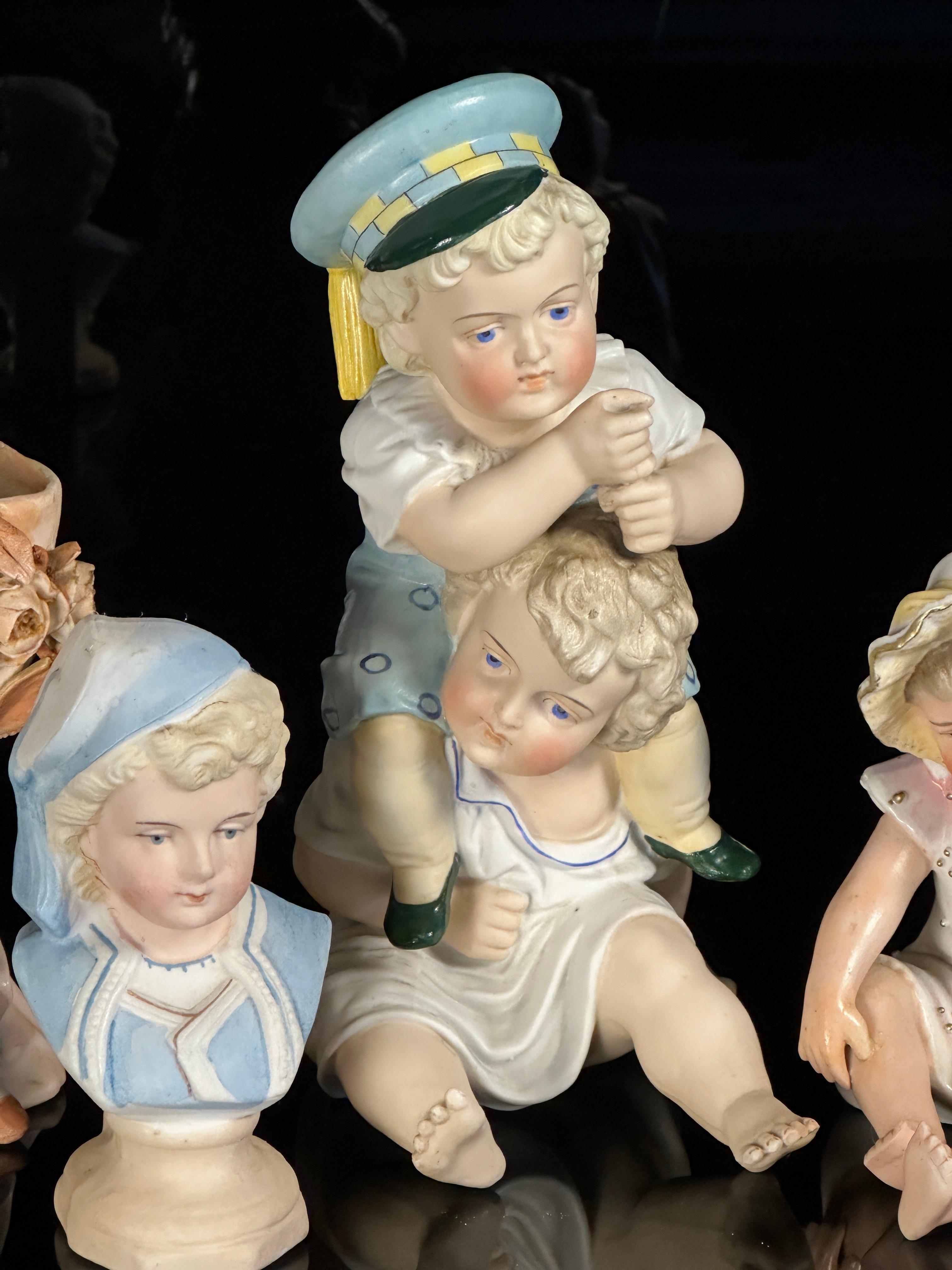 Four German Bisque Figures