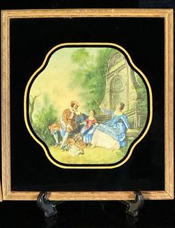 Pair of French Framed Needlepoints