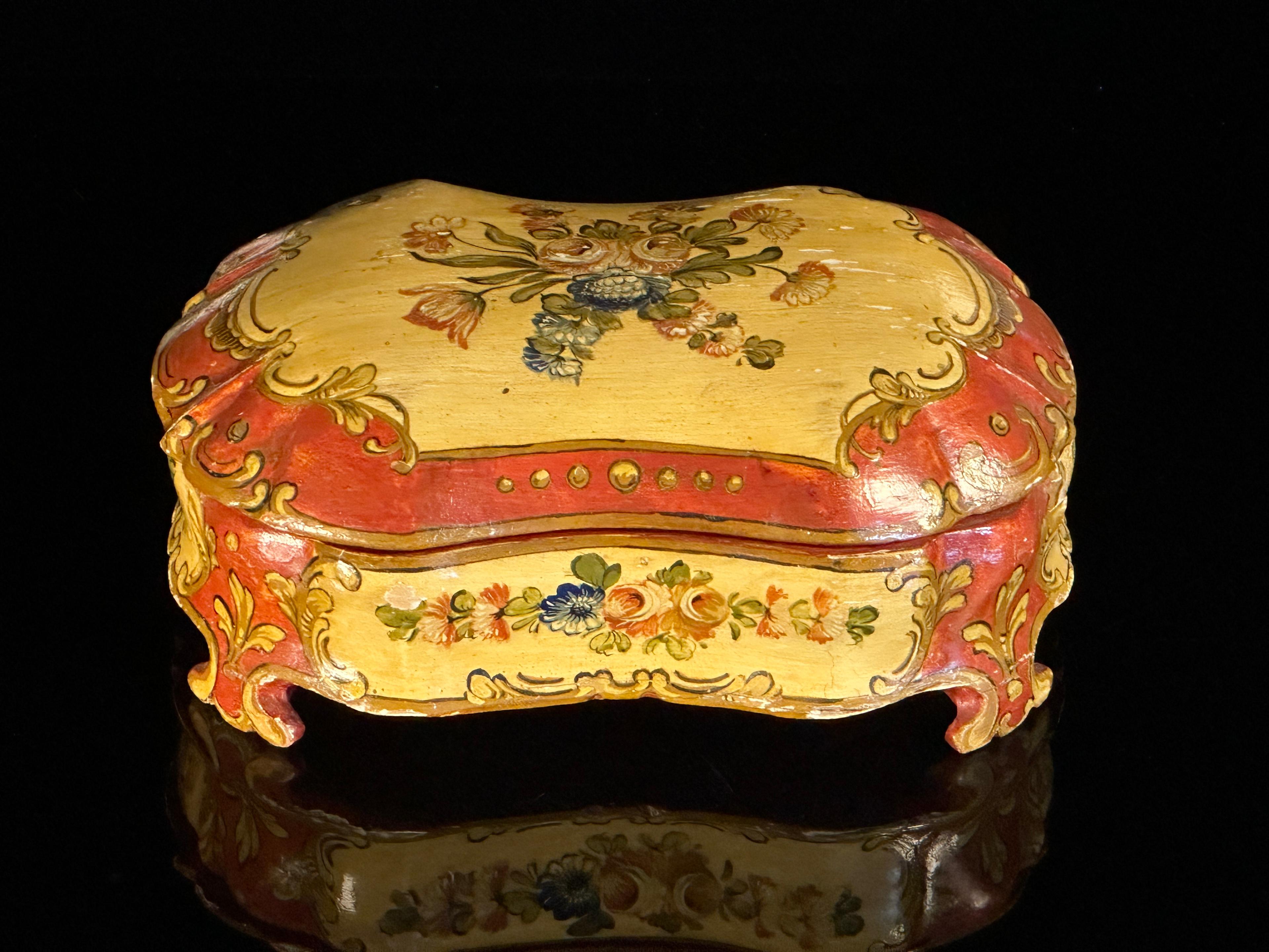 Italian Hand Painted Florentine Box