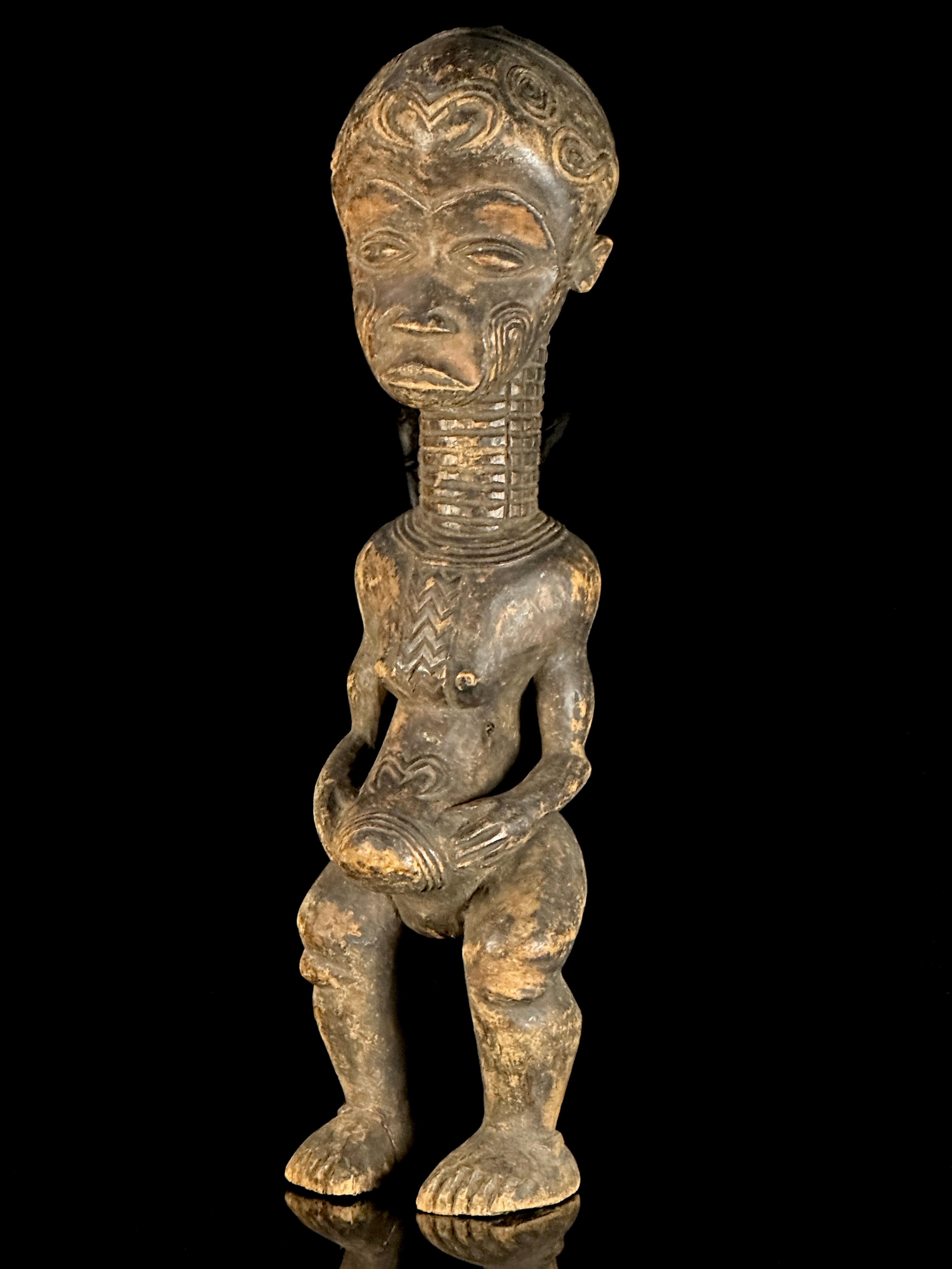 Primitive Carved Wood Ethnic Figure