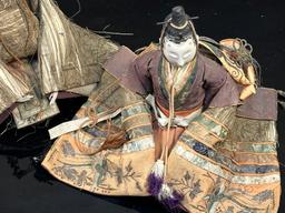 Antique Japanese Emperor and Empress Dolls