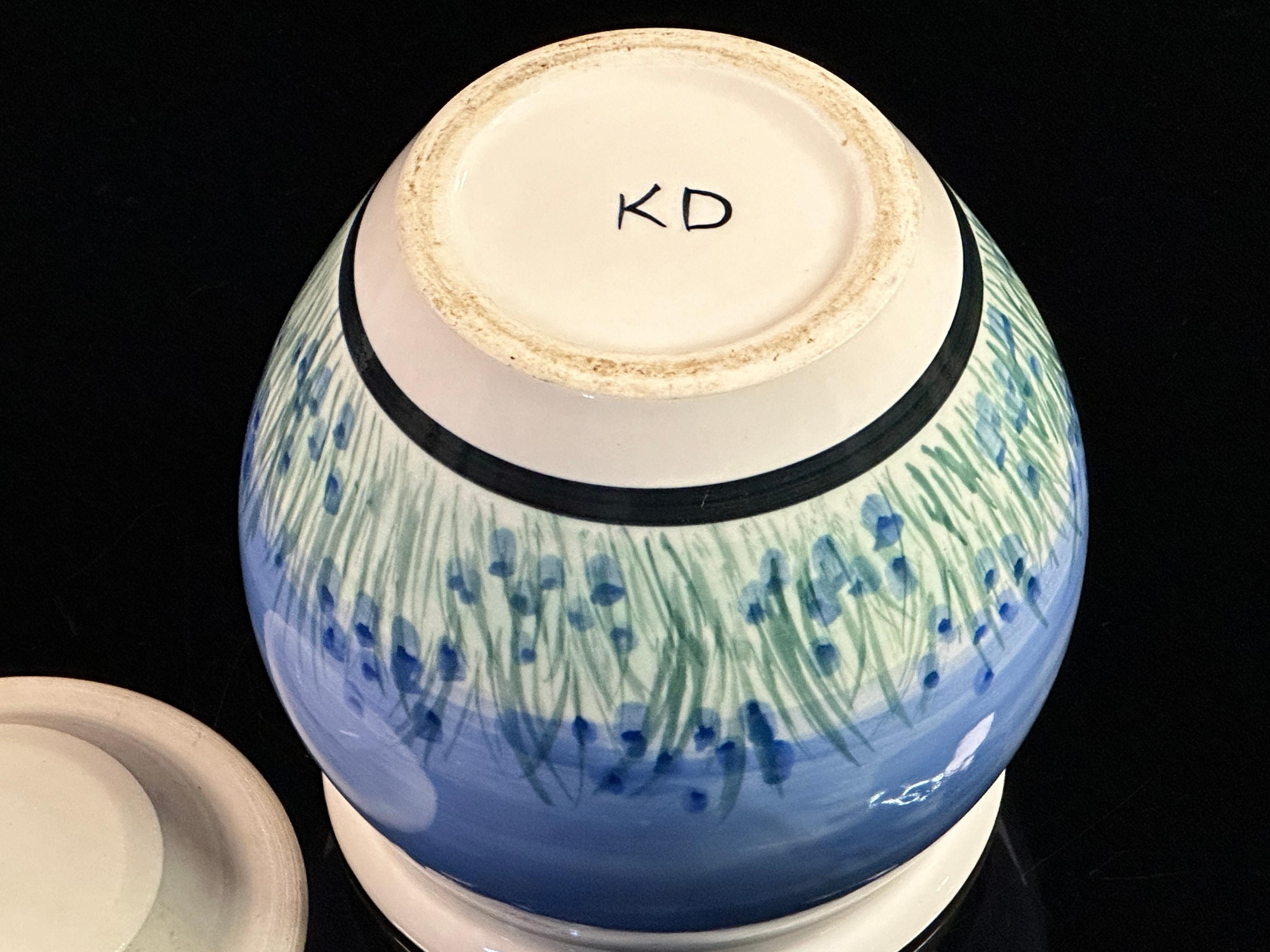 Studio Pottery KD Cookie Jar