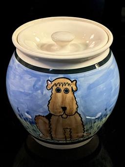 Studio Pottery KD Cookie Jar