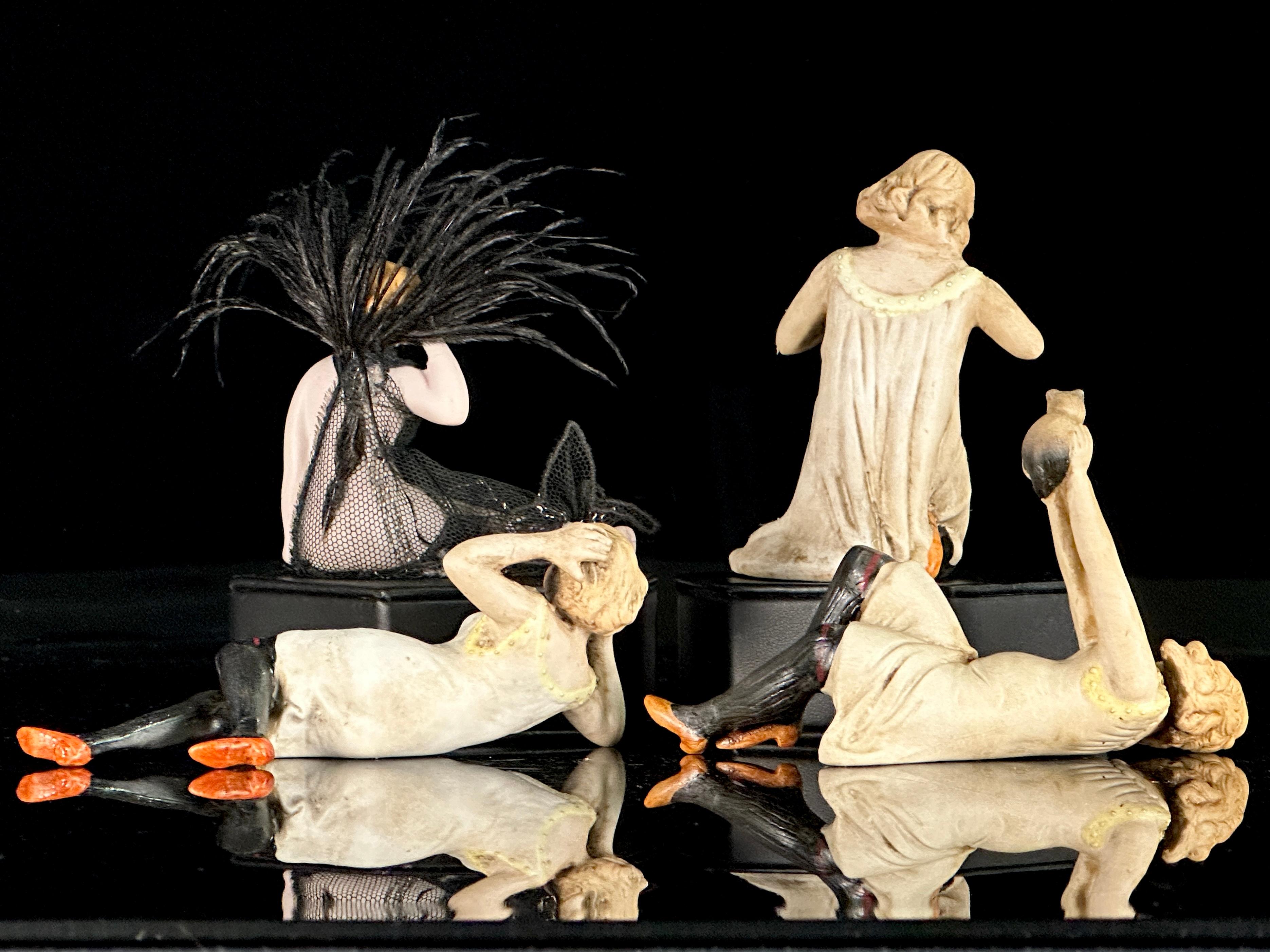 Schafer Vater Bisque Porcelain Bathing Beauty Figurines