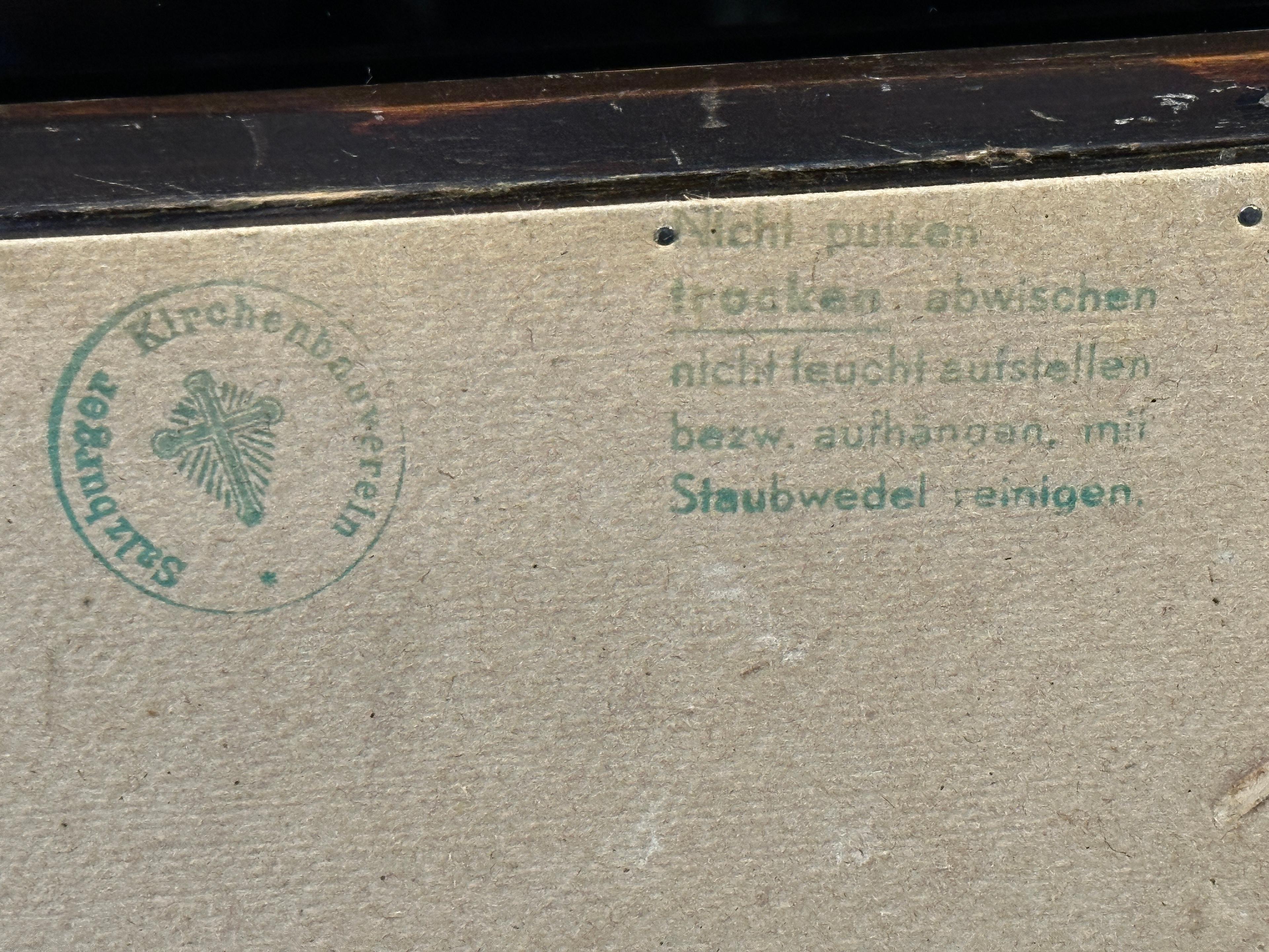 Vintage Pewter Wall 3D Plaque Salzburg GF Signed