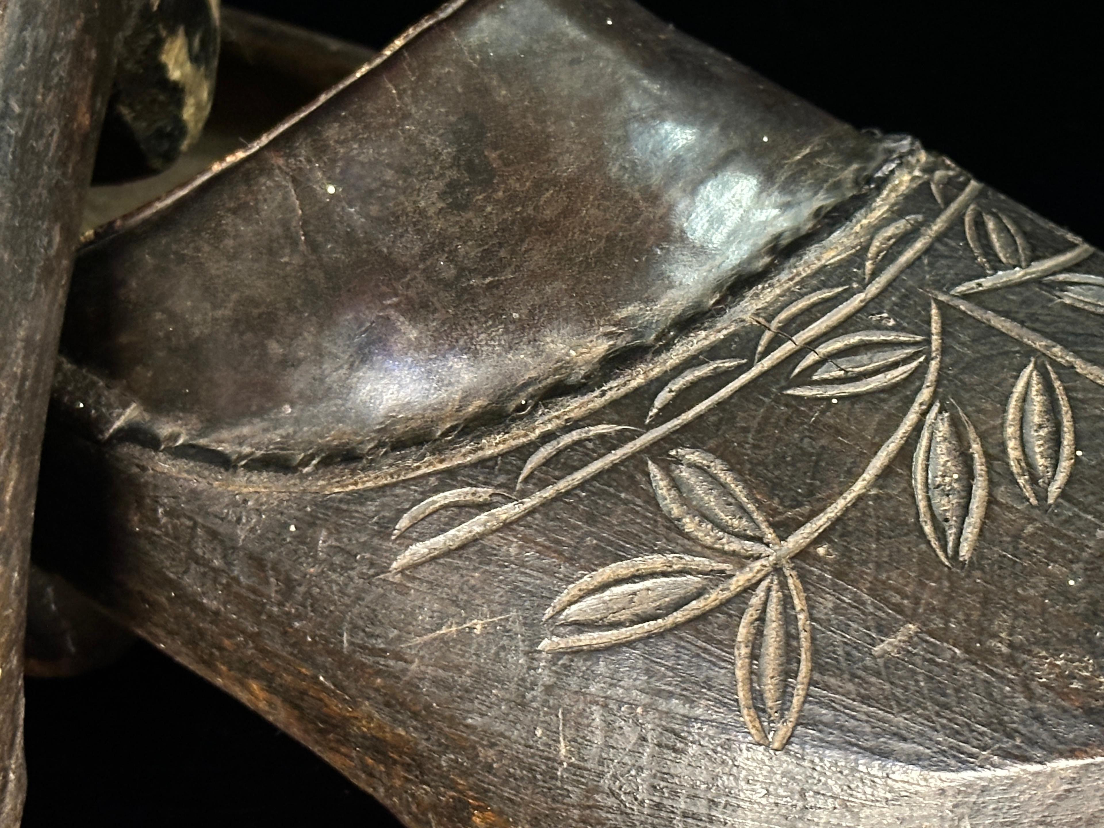 Amazing 1800's Antique Clogs from Holland Wood and Leather