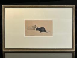 SIGNED Original Etching by Fugi Nakamizo