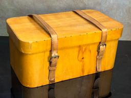 Bentwood Box w/ Leather Strap Buckles