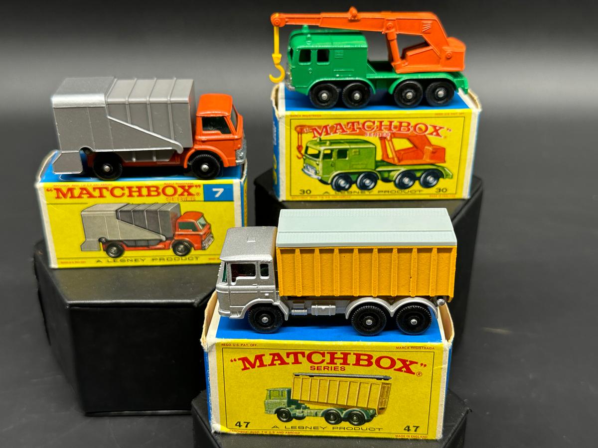 Vintage Matchbox Cars with Original Boxes