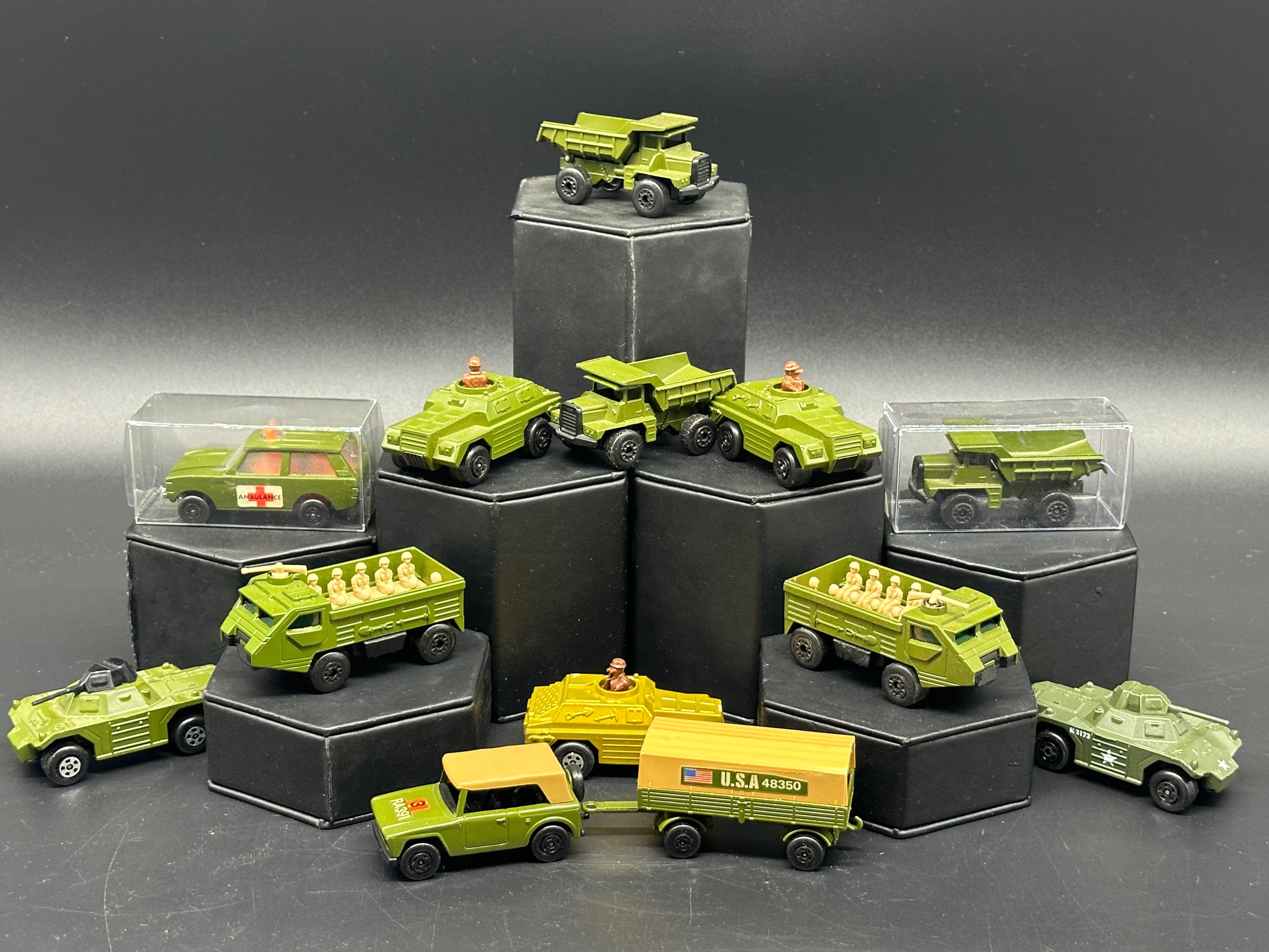 Vintage Matchbox Military Vehicle Collection