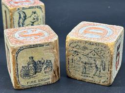 Antique Wooden Playing Blocks