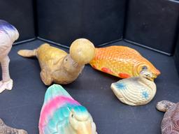 Collection of Celluloid Animal Water Foul Toys