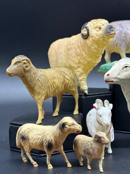 Collection of Celluloid Animal  Toys
