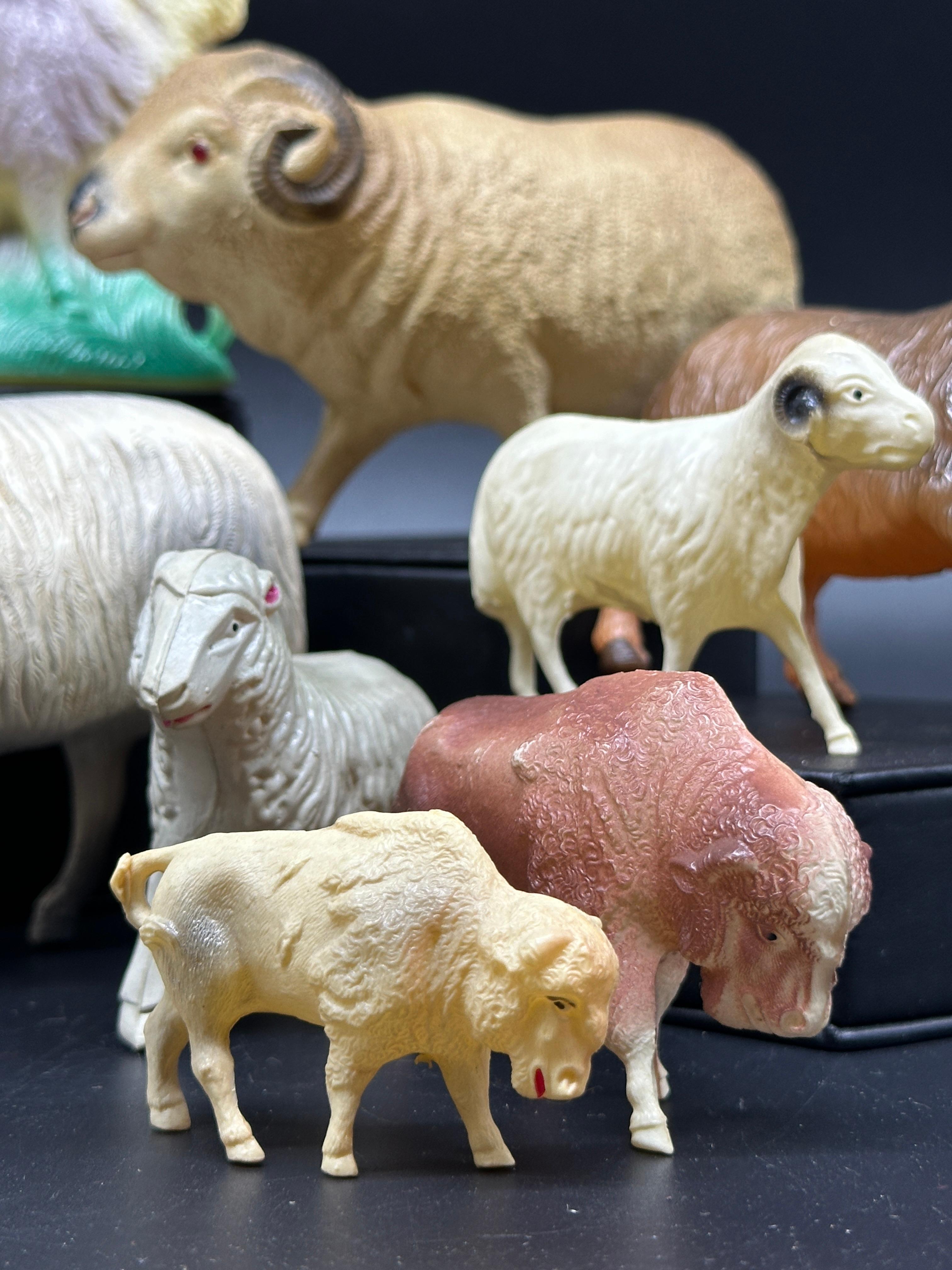 Collection of Celluloid Animal  Toys