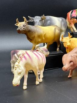 Collection of Celluloid Animal Toys