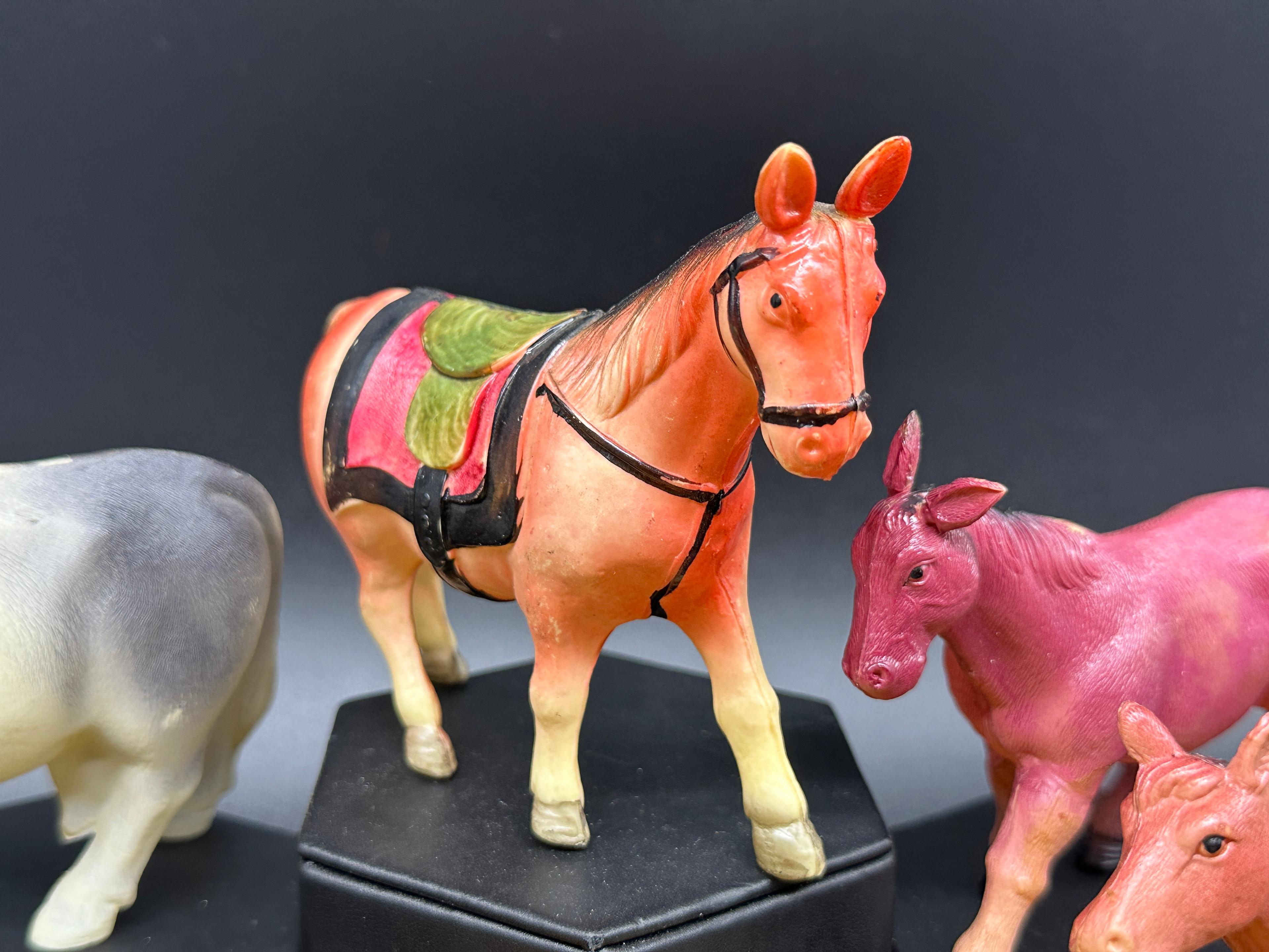 Collection of Celluloid Animal Toys