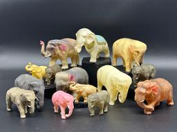 Collection of Celluloid Animal Toys