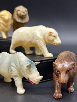 Collection of Celluloid Animal Toys