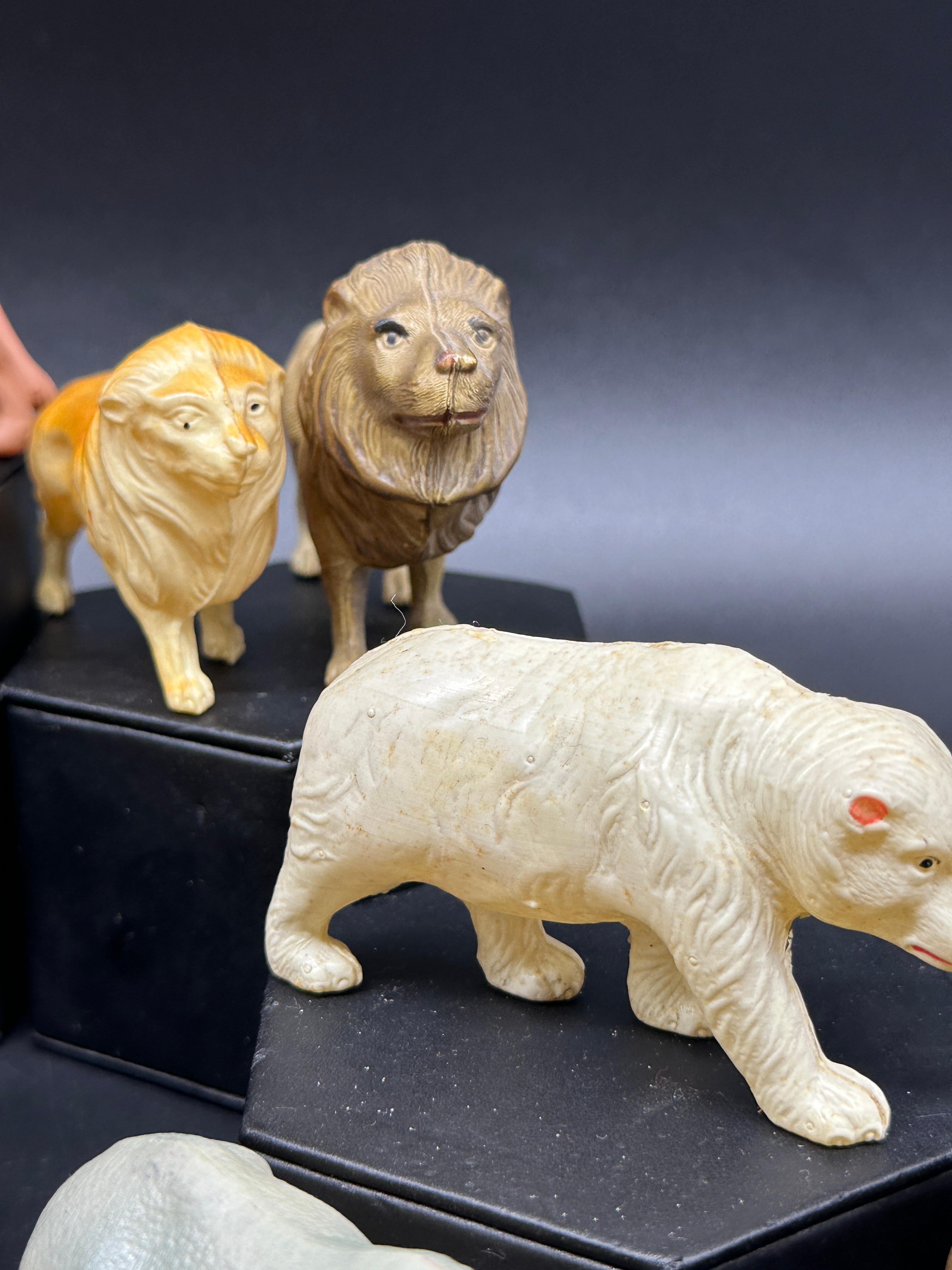 Collection of Celluloid Animal Toys