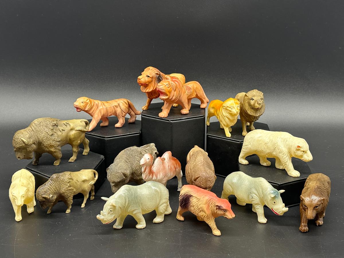 Collection of Celluloid Animal Toys