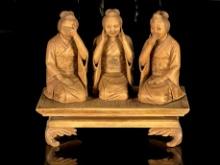 Japanese Carved Wood Figures