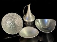 Variety of Pewter Items