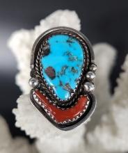 Beautiful Turquoise and Sterling Silver Ring