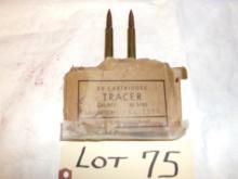 30 Cal Tracers WWII Era 8 bullets