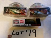 2 Redman Lures w/CD, Redman Pocket Knife (All New in Their Boxes)