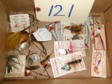 Prescott Spinners on Original Cards, Misce, Spinners, Practice Casting Weights