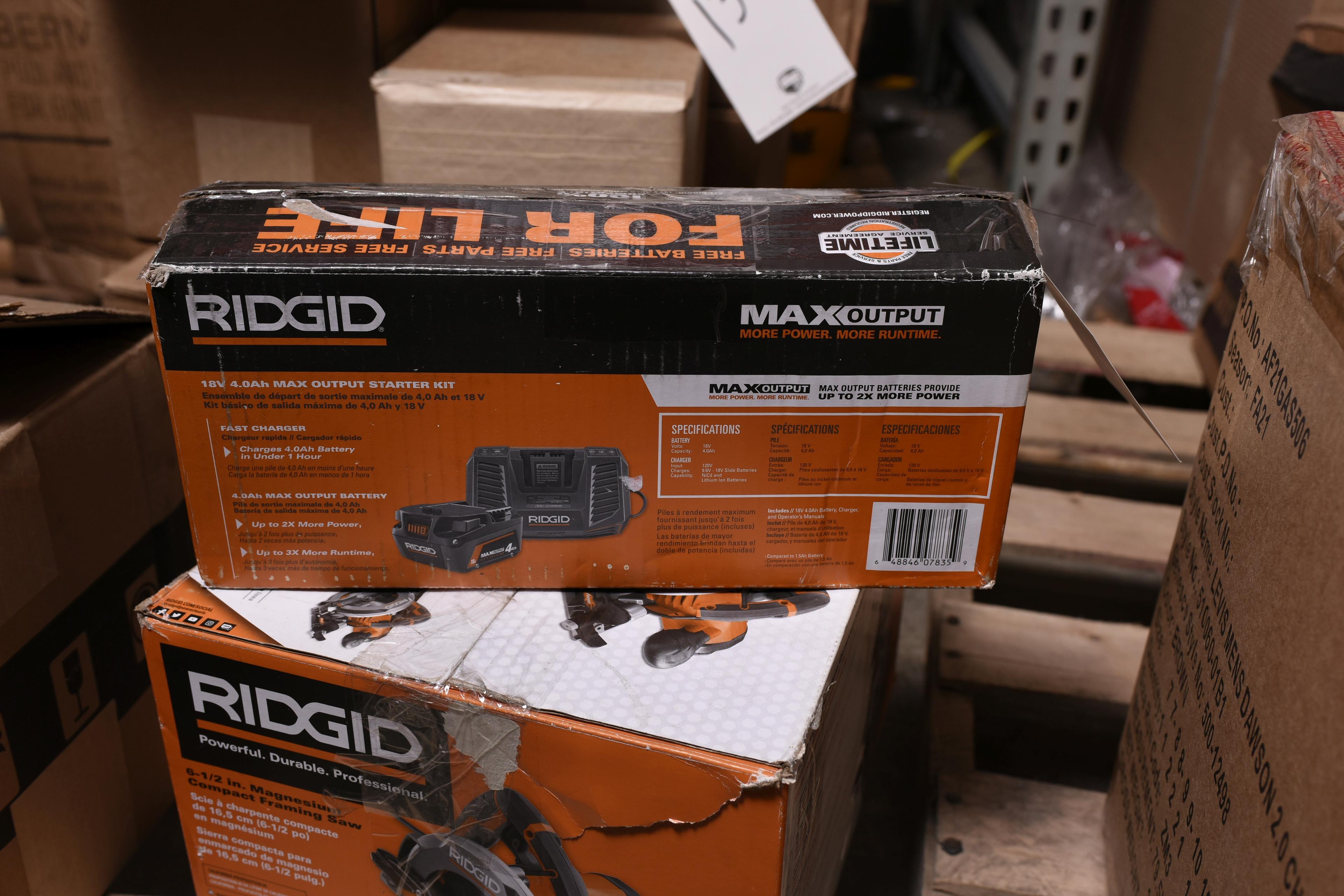 Ridgid 6.5 in Compact Framing Saw with Battery and Charger