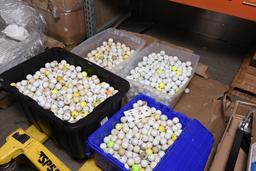 Lot of 4 Totes of Used Golf Balls