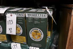 Lot of 5 Boxes Acacia Charcoal Briquettes