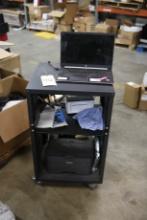 Computer Cart, Printer, Laptop