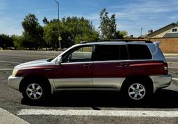 2002 Toyota Highlander 4 Door SUV