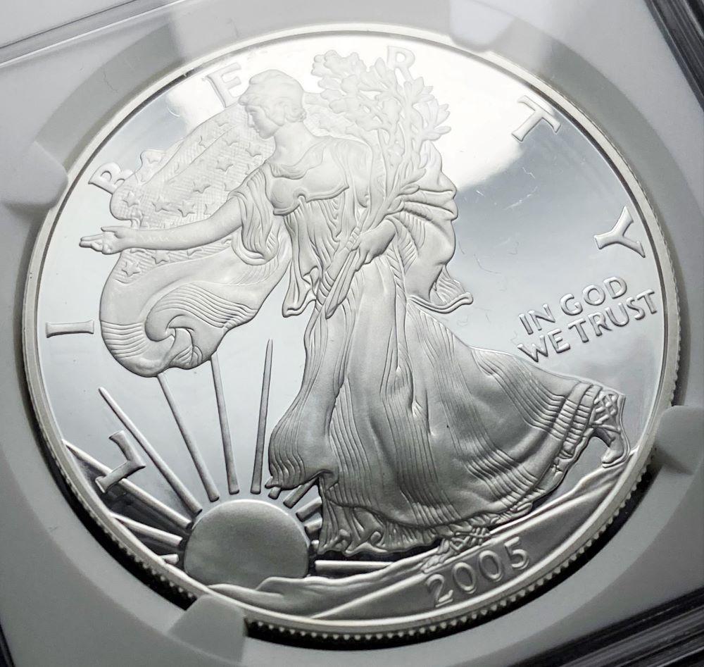 2005-W Proof American Silver Eagle NGC PF69 Ultra Cameo