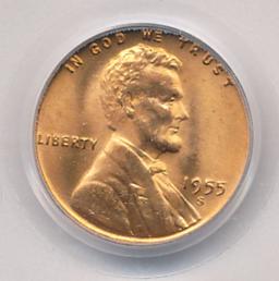 1955-S One Cent PCGS MS65RD