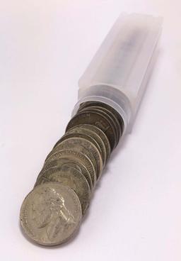 Roll (40) World War II Silver Nickels