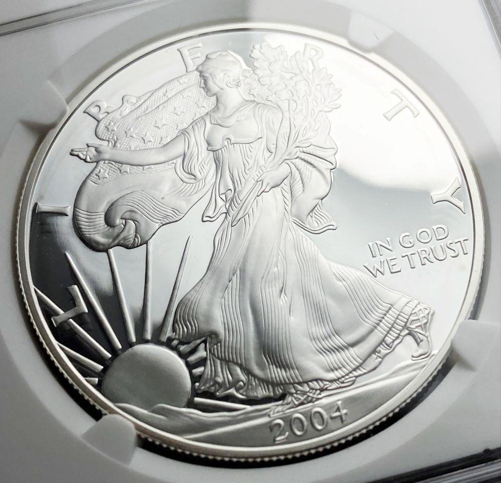2004-W Proof American Silver Eagle NGC PF69 Ultra Cameo