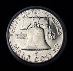 Roll (20) BU-63D Franklin Half Dollars
