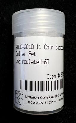 2000-2010 (11-coins) Sacagawea Dollar Set Littleton