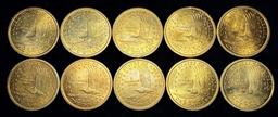 Mostly Uncirculated 2000-D Sacagawea (10-Coins)