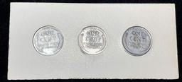 (3-coins) 1943-P/D/S Lincoln Penny
