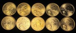Mostly Uncirculated 2000-P Sacagawea (10-Coins)